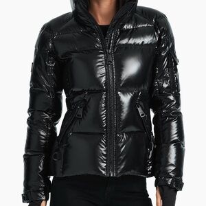 SAM. Shiny Black Puffer Jacket